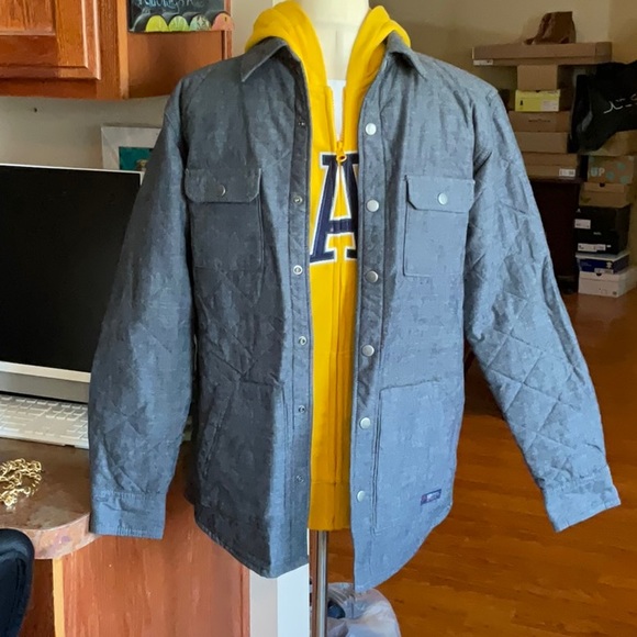 NWOT GAPKids Denim Quilted Shacket Indigo Cambray Size XXL